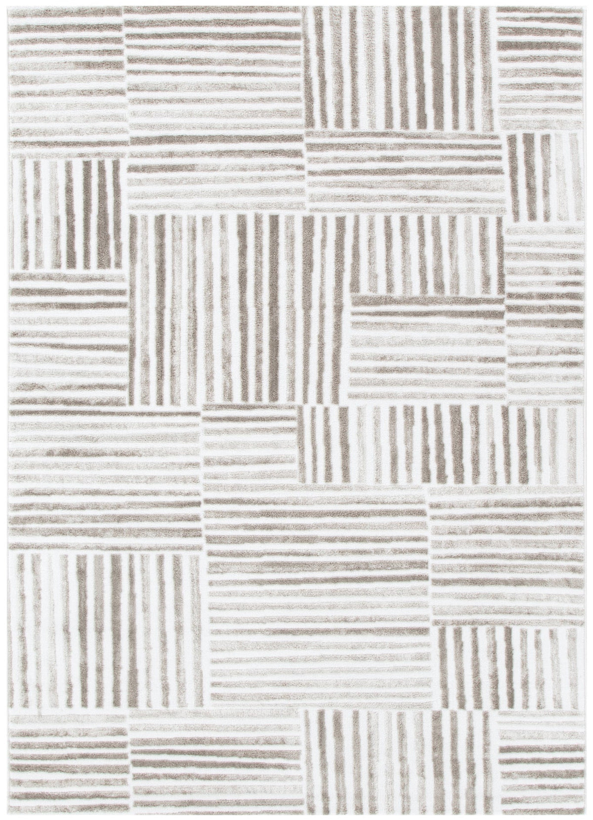 Wellington Geometric Lines Beige Rug - W003 – view 2