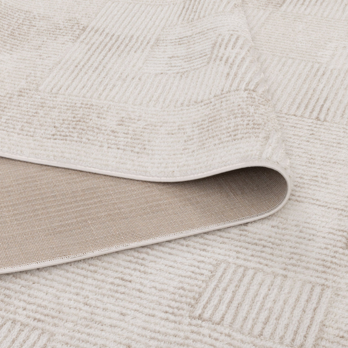 Wellington Distressed Shapes Beige Rug - W006 – view 4