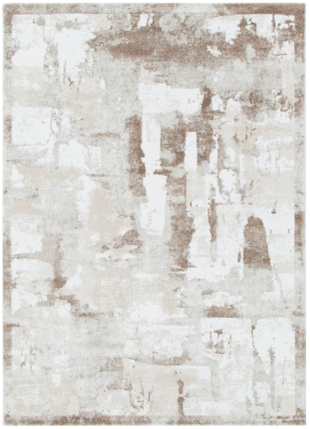 Wellington Abstract Wash Brown Rug - W007 – view 2