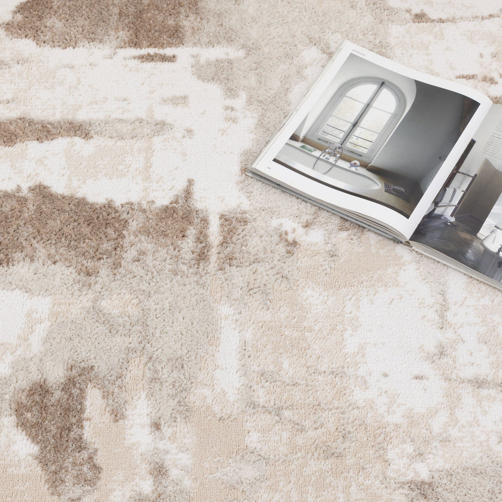 Wellington Abstract Wash Brown Rug - W007 – view 6