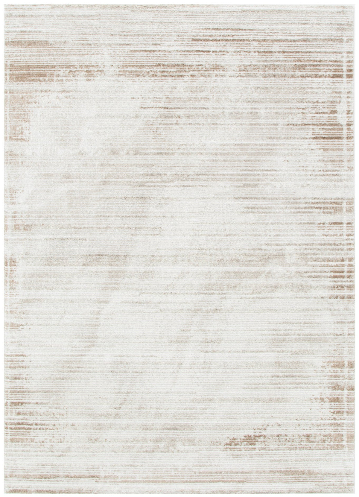 Wellington Distressed Lines Brown Rug - W011 – view 2