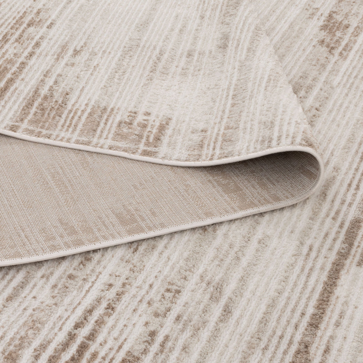 Wellington Distressed Lines Brown Rug - W011 – view 4