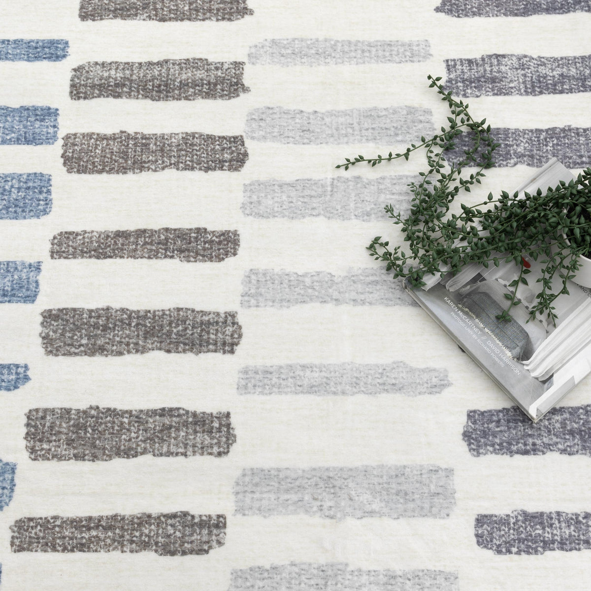 Washwell WASH003 Modern Stripes Washable Rug – view 3