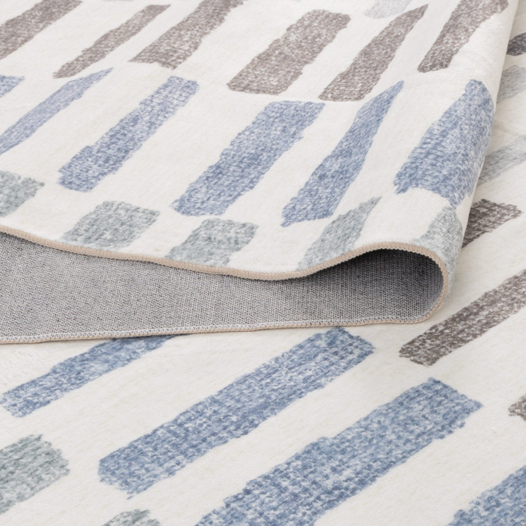 Washwell WASH003 Modern Stripes Washable Rug – view 5