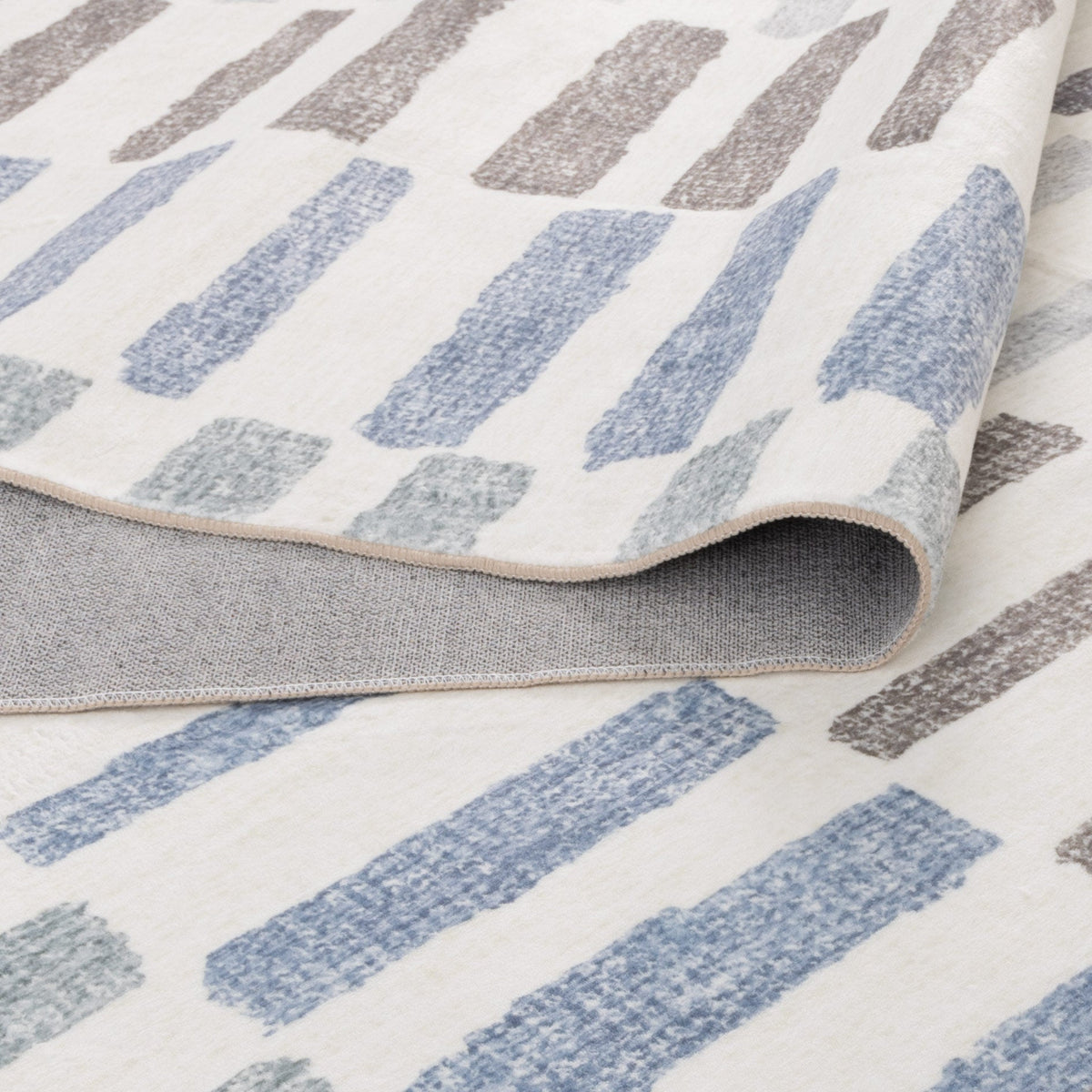 Washwell WASH003 Modern Stripes Washable Rug – view 5