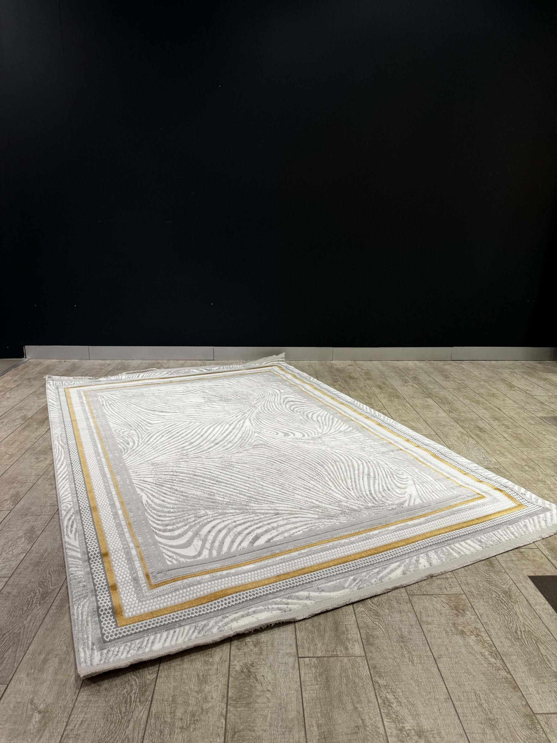 Wave Pattern Premium Turkish Rug – Textured Luxe