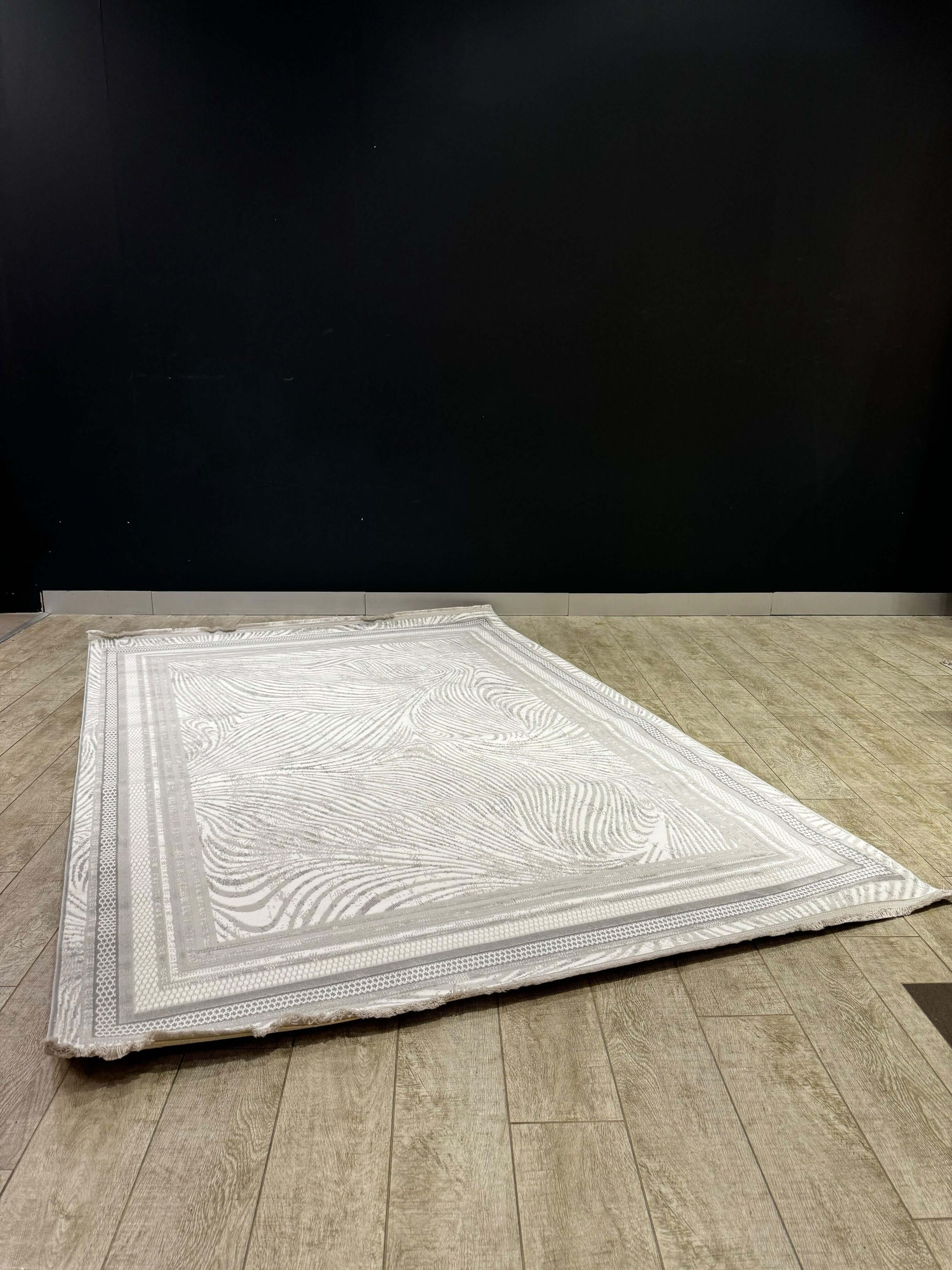 Wave Pattern Premium Turkish Rug – Textured Luxe