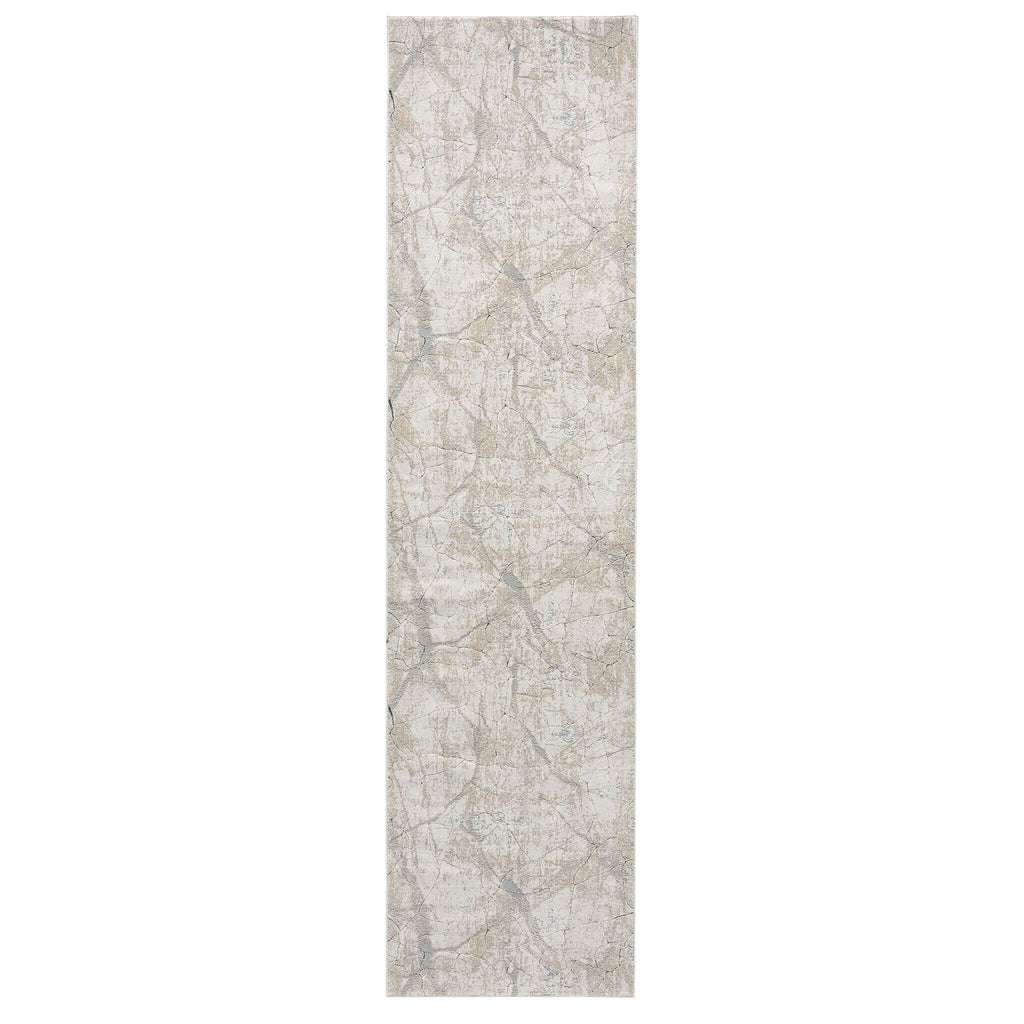 Weston 734 Pebble Runner - Contemporary Cream Rug