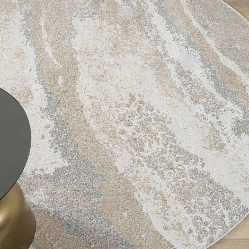 Weston 735 Slate Round – Modern Round Rug for Elegance
