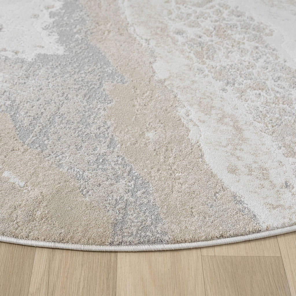 Weston 735 Slate Round – Modern Round Rug for Elegance