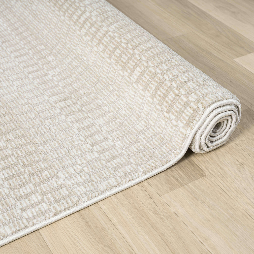 Weston 736 Vanilla Runner – Contemporary Beige Rug
