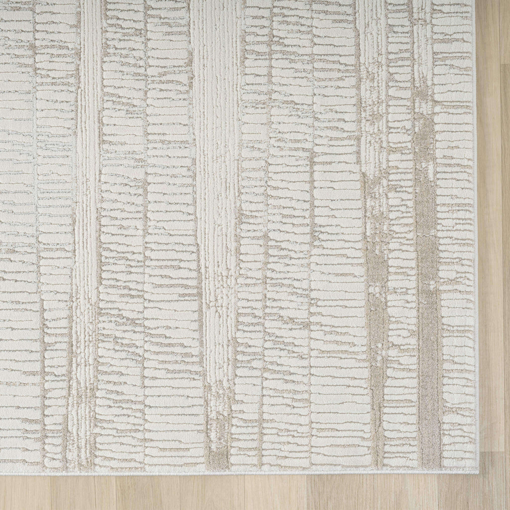 Weston 737 Linen Runner - Elegant Cream Rug for Any Space