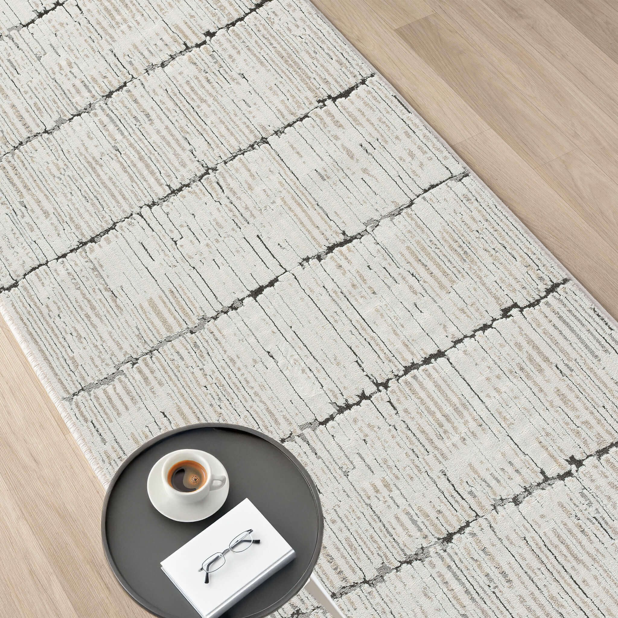 Weston 733 Stone Runner – Luxe Cream Runner Rug