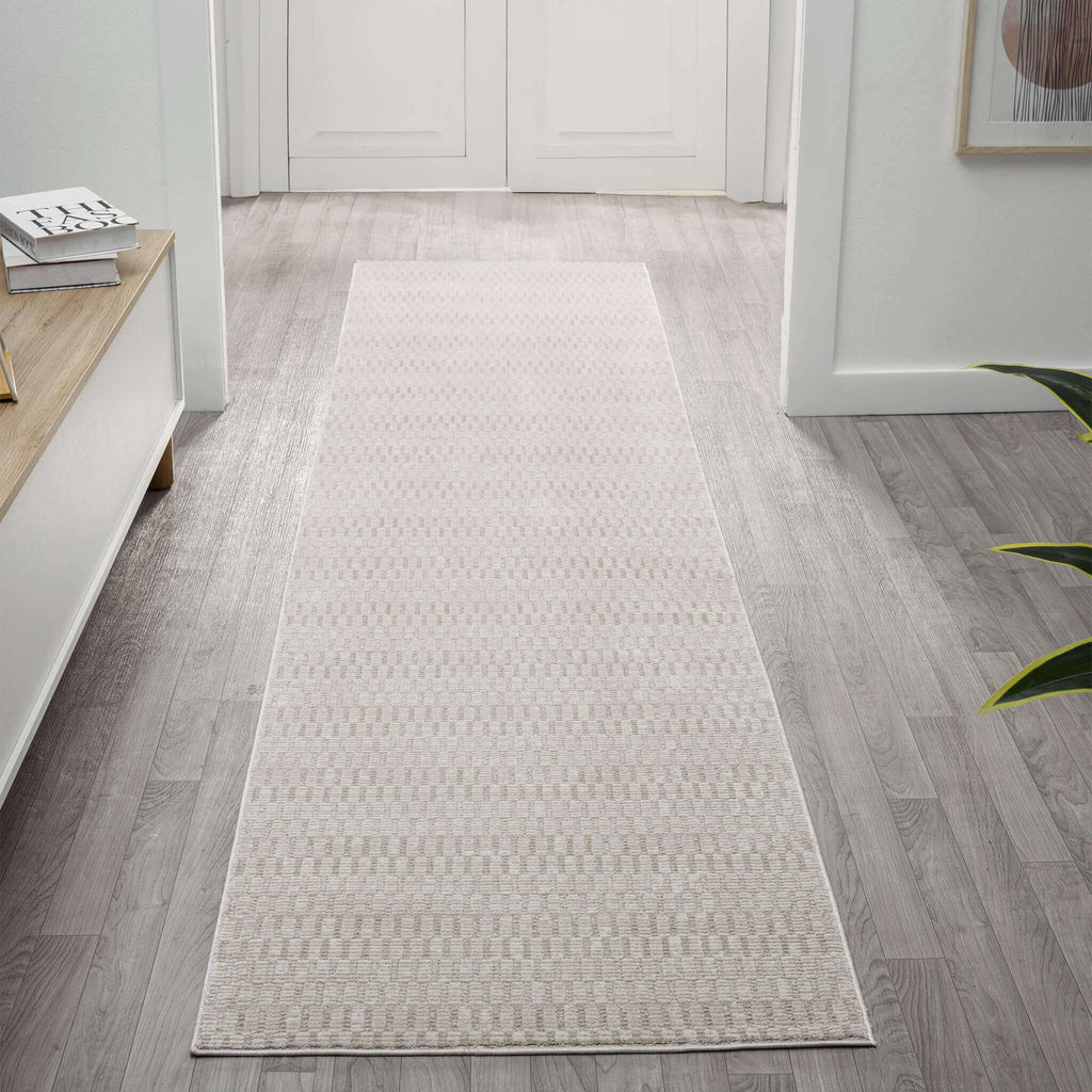 Weston 736 Vanilla Runner – Contemporary Beige Rug