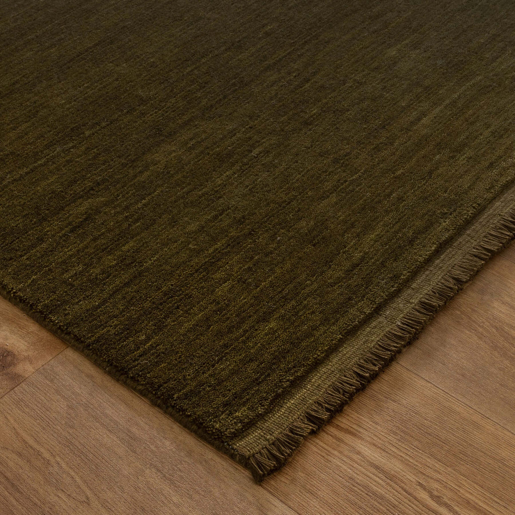 Verdant Luxe Hand-Knotted Wool Rug – Green