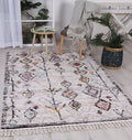 Moda Cheryl Multi Tribal Rug - Z050WHIT styled with furniture