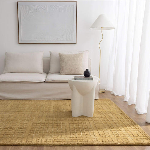Abasco Citron Knitted Wool Rug wool rug – product view 5