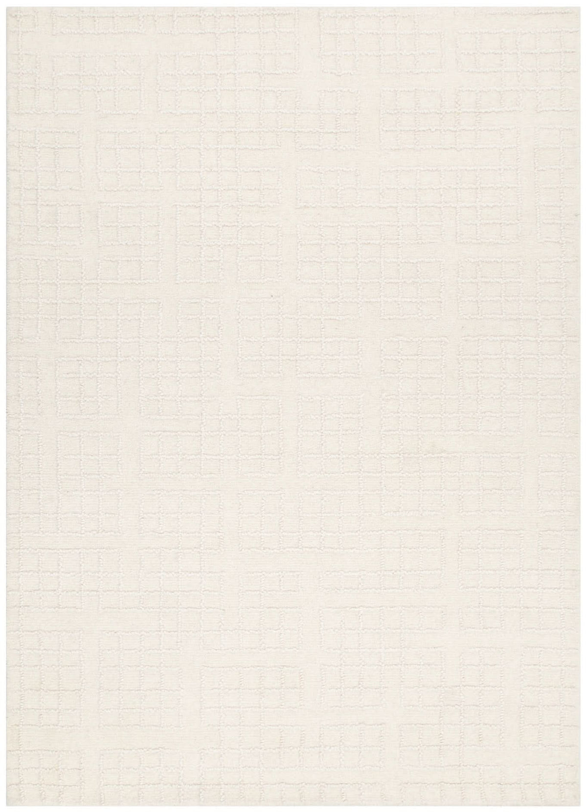 Abasco Ivory Knitted Wool Rug wool rug – main product image