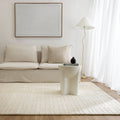 Abasco Ivory Knitted Wool Rug wool rug – product view 4