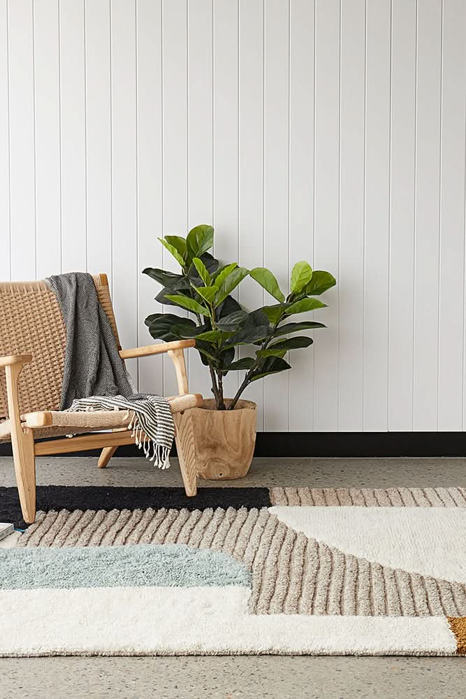 Altura Mosaic Multi Wool Rug - styled room