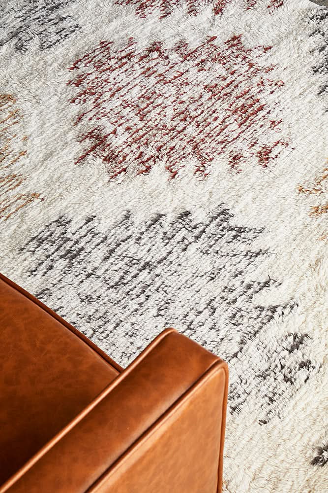 Altura Nomad Cream Wool Rug - texture detail 2