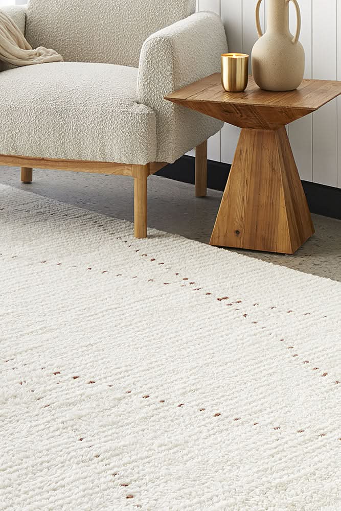Altura Weave Natural Wool Rug - texture detail 1