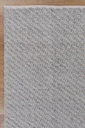 Basalt Grey Wool Blend Textured Rug wool rug – main product image