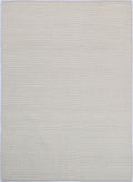 Basalt Ivory Wool Blend Textured Rug wool rug – main product image