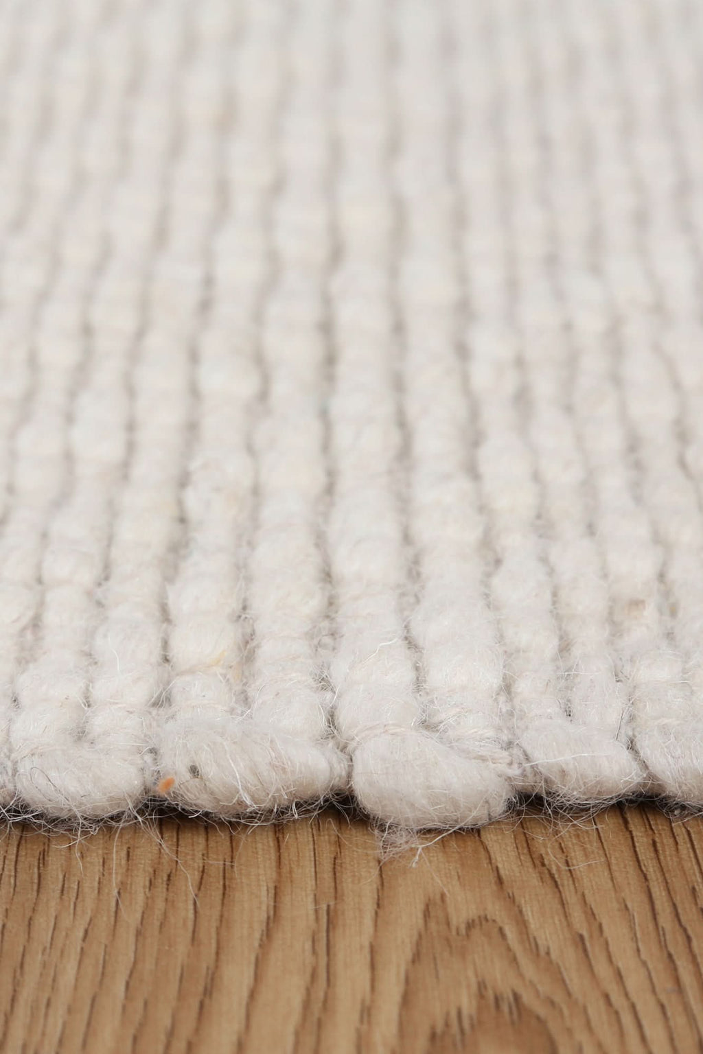 Basalt Ivory Wool Blend Textured Rug wool rug – product view 4