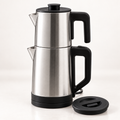 Assembled Bazaar G BZR2121 electric Turkish tea maker with separate kettle lid