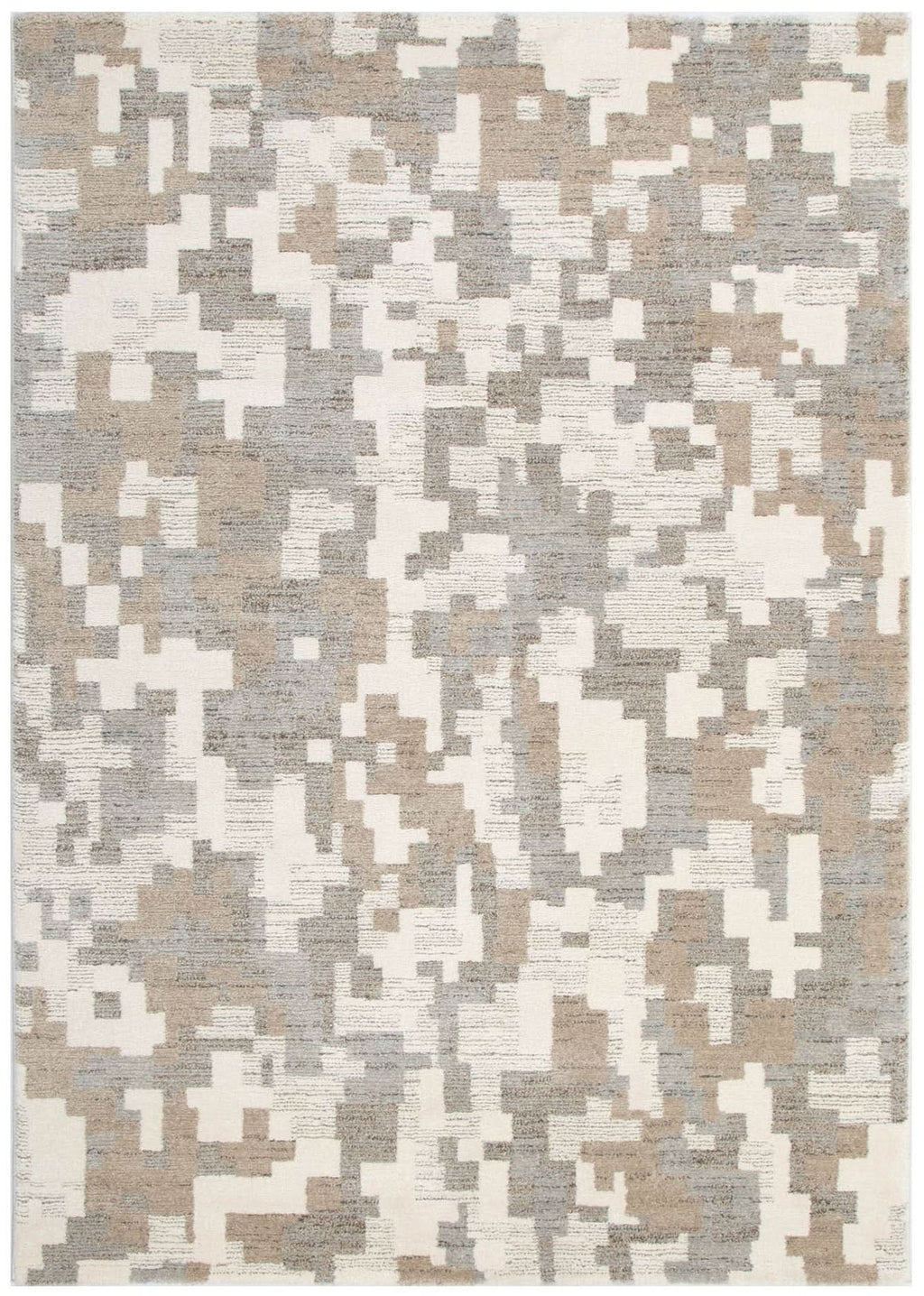 Serene Abstract Beige Grey Rug - N007 — detail 2