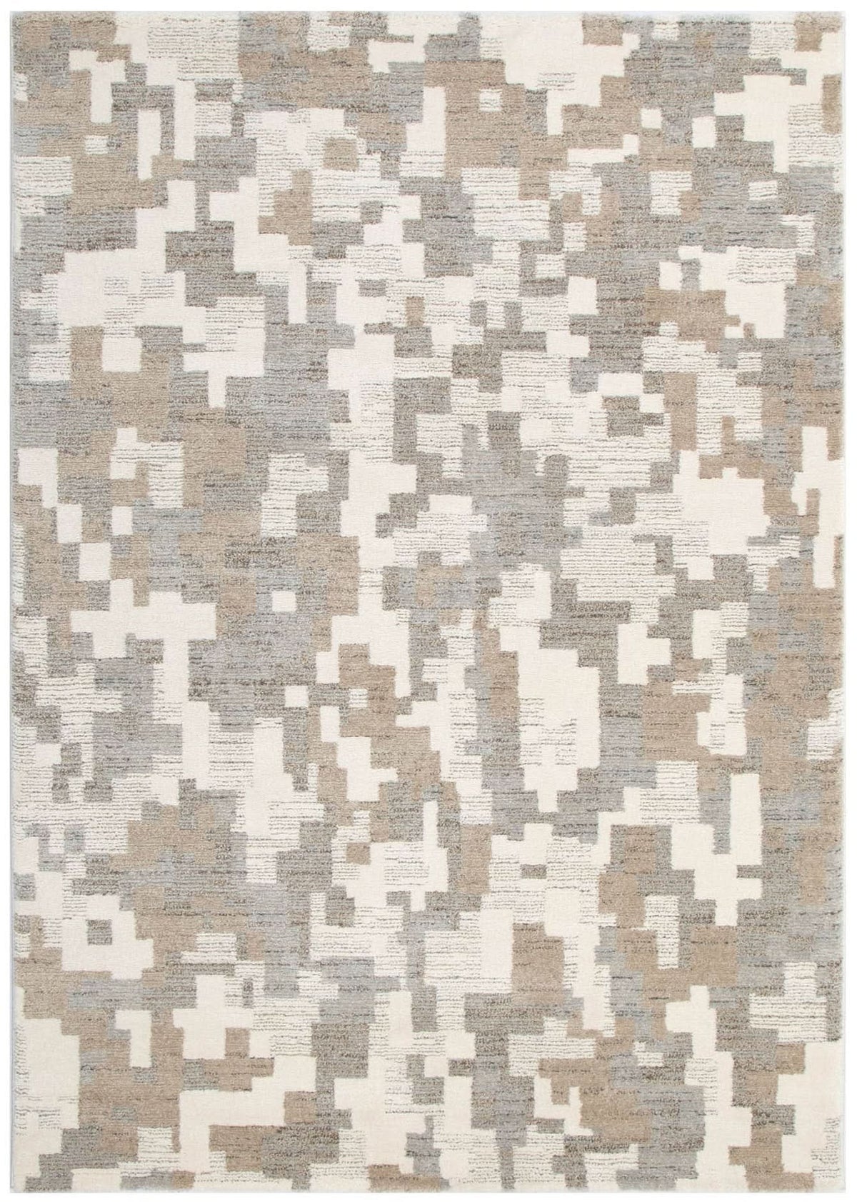 Serene Abstract Beige Grey Rug - N007 — detail 2