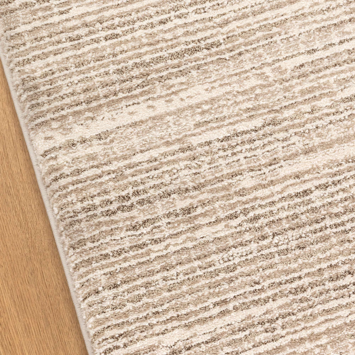 Serene Lines Cream Beige Rug - N003 — detail 6