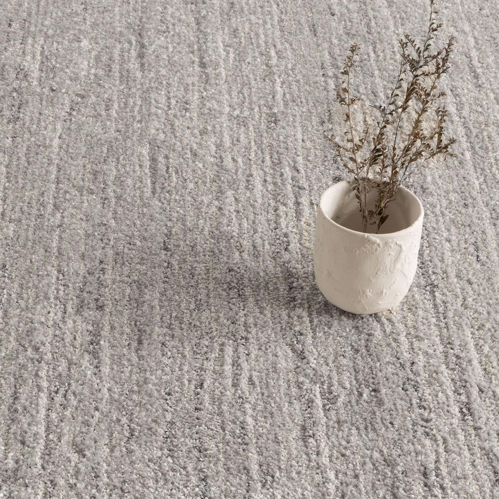 Serene Faded Lines Grey Rug - N011 - New Arrival — detail 5