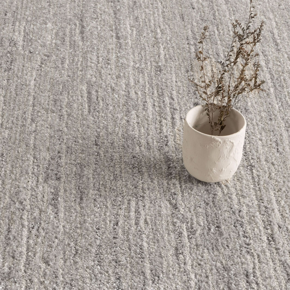 Serene Faded Lines Grey Rug - N011 - New Arrival — detail 5