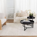 Serene Scandi Cream Rug - N004 — room or full rug view