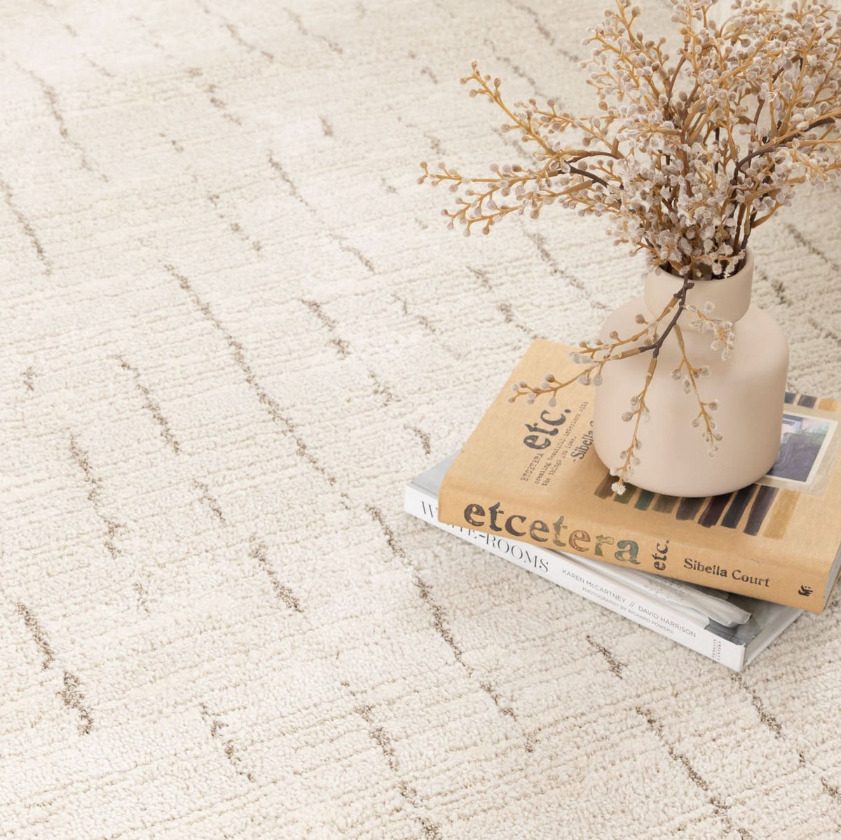 Serene Scandi Cream Rug - N004 — detail 5