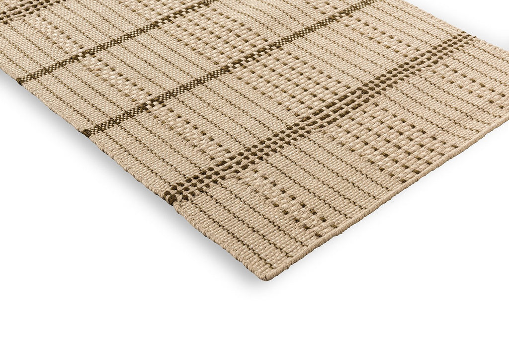 Brink & Campman Zonara Olive Stitch Outdoor Runner 495707
