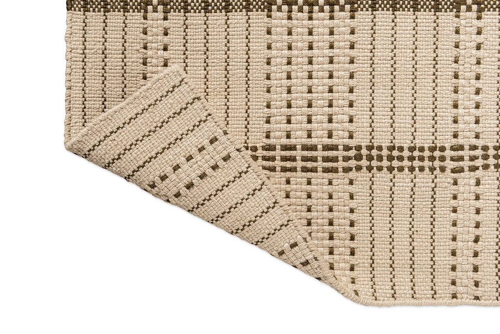 Brink & Campman Zonara Olive Stitch Outdoor Runner 495707