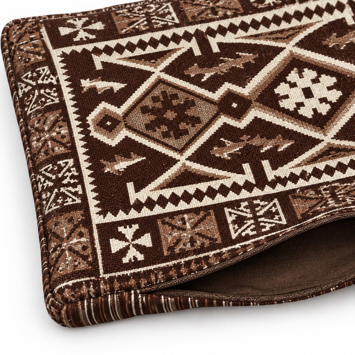 Brown Serenity Arabic sofa covers only – fabric pattern and zip detail