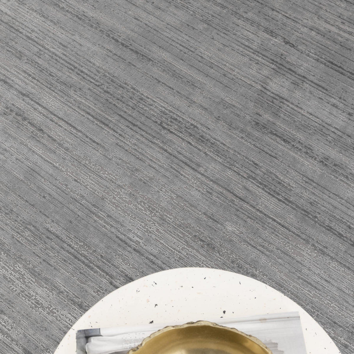 Palazzo Distressed Grey Rug - CH01 — detail 5