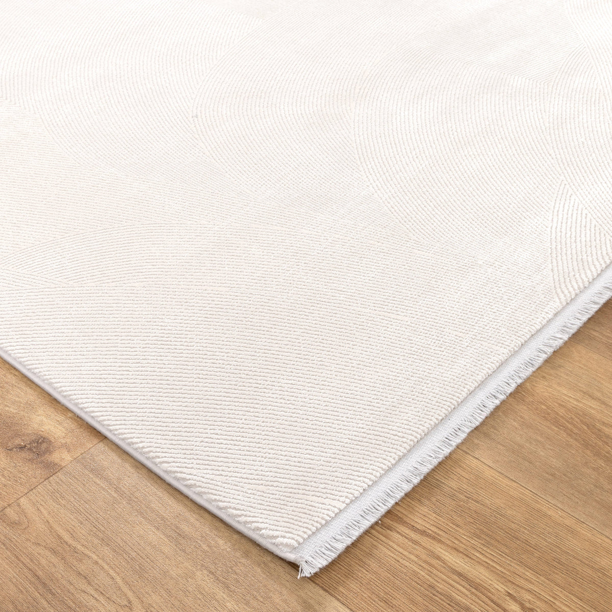 Palazzo Geometric Lines White Rug - CH03 — detail 3