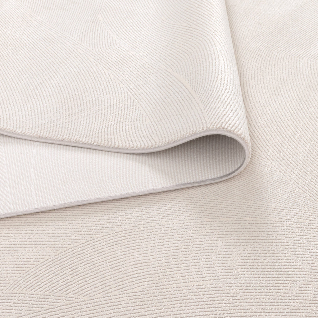 Palazzo Geometric Lines White Rug - CH03 — detail 4