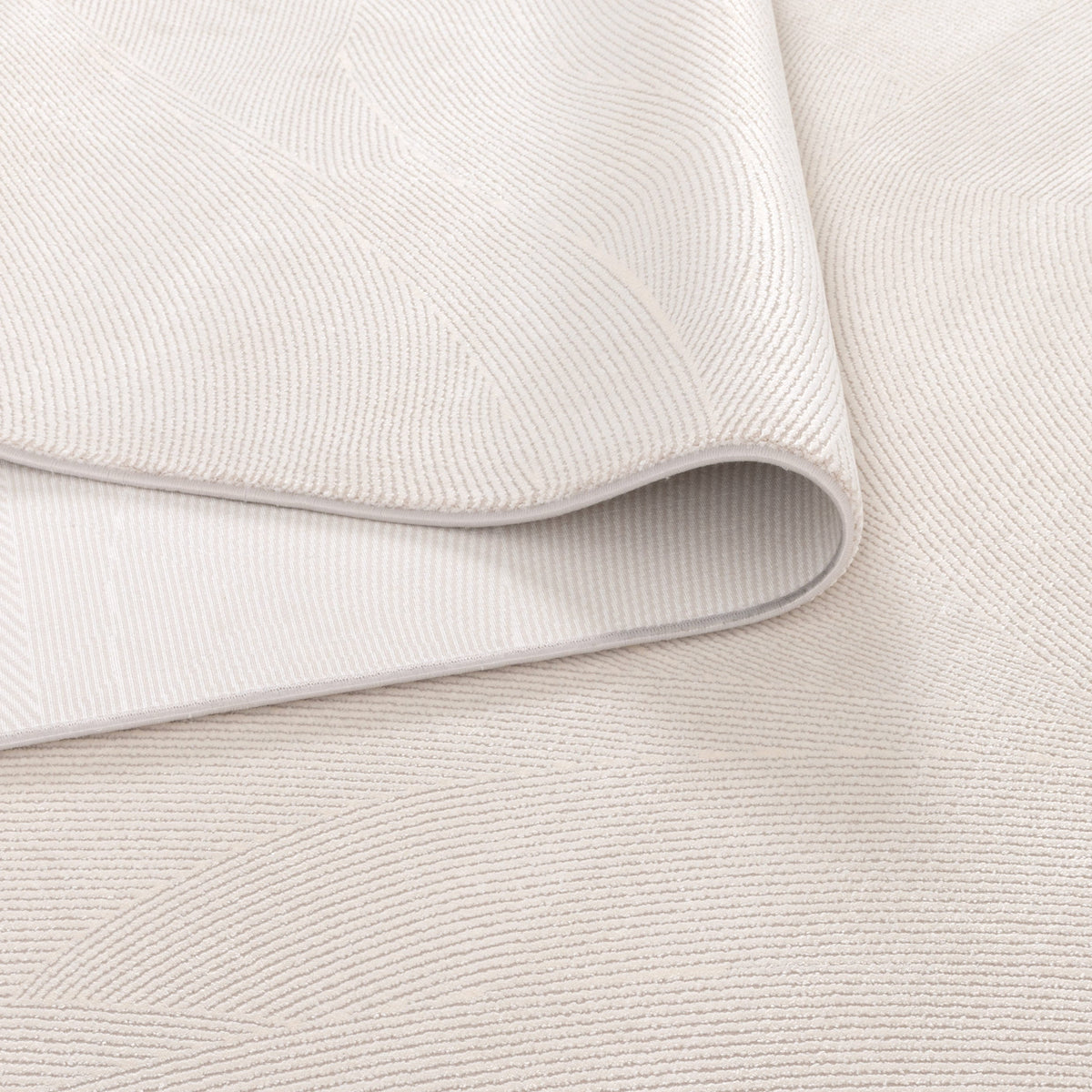 Palazzo Geometric Lines White Rug - CH03 — detail 4