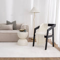 Palazzo Geometric Lines White Rug - CH03 — room or full rug view