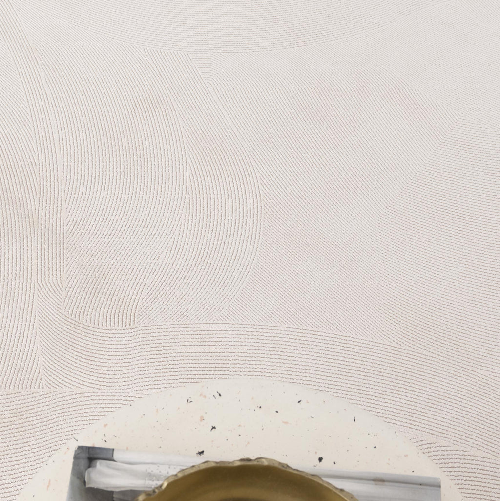 Palazzo Geometric Lines White Rug - CH03 — detail 5