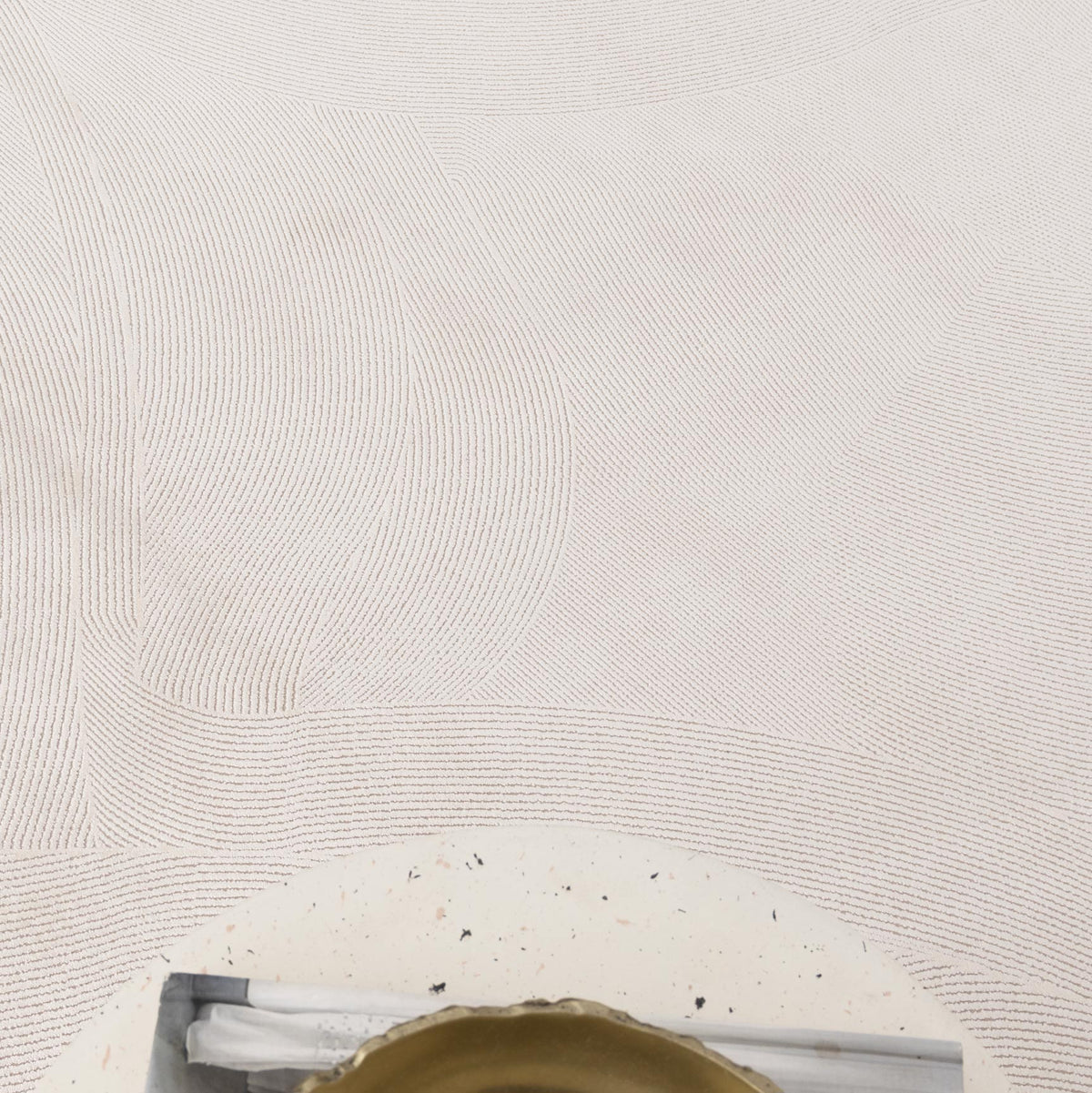 Palazzo Geometric Lines White Rug - CH03 — detail 5