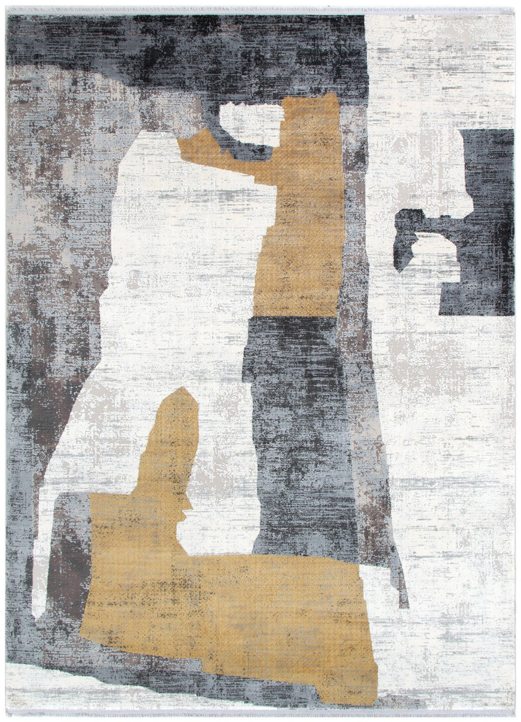 Palazzo Shapes Grey Gold Rug - CH06 — detail 2