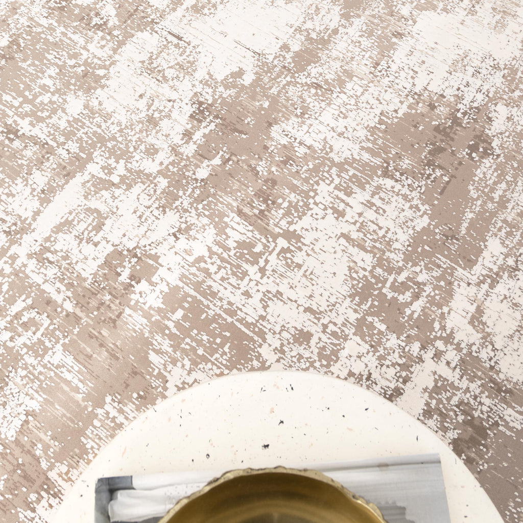 Palazzo Distressed Beige and White Rug - CH07 — detail 5