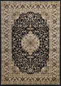 Ravello 600 Black — room or full rug view